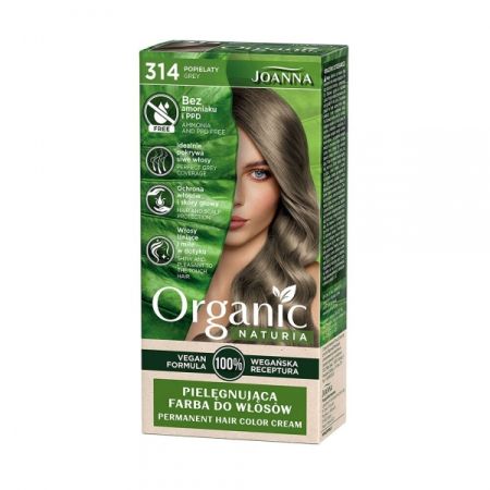 JOANNA NATURIA ORGANIC - БЕЗАМОНЯЧНА БОЯ ЗА КОСА №314 Пепелно сиво