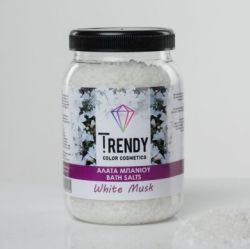 TRENDY - СОЛИ ЗА ПЕДИКЮР  С АРОМАТ НА БЯЛ МУСКУС 1000гр