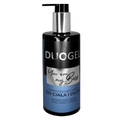 DUOGEL - ЕНЕРГИЗИРАЩ КРЕМ ЗА РЪЦЕ И ТЯЛО С ПАРФЮМЕН АРОМАТ -  YOU ARE MY BOSS - 300мл
