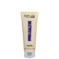 SLEEK LINE VIOLET BLOND - РЕГЕНЕРИРАЩА МАСКА ЗА ЛИЛАВИ ОТТЕНЪЦИ С КОПРИНЕНИ ПРОТЕИНИ, КОЕНЗИМ Q10 И СЕРАМИДИ 250мл