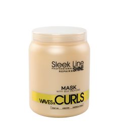 STAPIZ SLEEK LINE WAVES & CURLS - РЕГЕНЕРИРАЩА МАСКА ЗА КЪДРАВИ КОСИ 1000мл