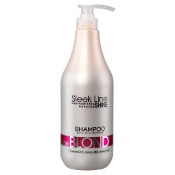 SLEEK LINE BLUSH BLOND - ШАМПОАН ЗА РУСИ, СИВИ, ИЗСВЕТЛЕНИ И ЧЕРВЕНИ КОСИ С КОПРИНЕНИ ПРОТЕИНИ, КОЕНЗИМ Q10 И СЕРАМИДИ 1000мл