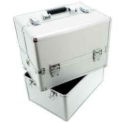 КОЗМЕТИЧЕН КУФАР XXL - SILVER DIAMOND - 34x41x25 см