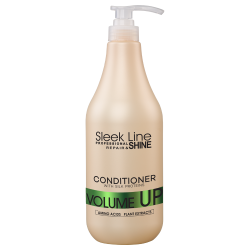 SLEEK LINE VOLUME UP - БАЛСАМ ЗА ТЪНКИ И БЕЗЖИЗНЕНИ КОСИ, ПРИДАВАЩ ОБЕМ С КОПРИНЕНИ ПРОТЕИНИ, АМИНОКИСЕЛИНИ И РАСТИТЕЛНИ ЕКСТРАКТИ 1000мл