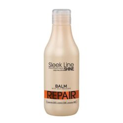 SLEEK LINE REPAIR - БАЛСАМ ЗА СУХА, ИЗТОЩЕНА И ТРЕТИРАНА КОСА С КОПРИНЕНИ ПРОТЕИНИ, КОЕНЗИМ Q10 И СЕРАМИДИ 300мл