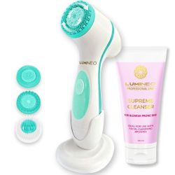 ЧЕТКА ЗА ЛИЦЕ 3 В 1 - LUMINEO HOME SPA + ГЕЛ ЗА АКНЕИЧНА КОЖА 100 мл