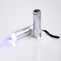 LED/UV ФЕНЕРЧЕ - SILVER - 9W