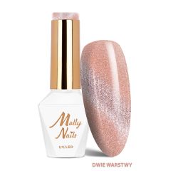 ГЕЛ ЛАК -  КОТЕШКО ОКО -   MOLLY LAC -  CRYSTAL WATER  NUDE №266 - 8мл