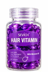 СЕРУМ ВИТАМИНИ ЗА БОЯДИСАНА КОСА - SEVICH MAROCAN OIL - 30 БР. КАПСУЛИ 1