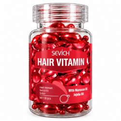 СЕРУМ ВИТАМИНИ ЗА СУХА КОСА - SEVICH MAROCAN OIL AND JOJOBA - 30 бр. КАПСУЛИ