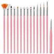 КОМПЛЕКТ РОЗОВИ ЧЕТКИ ЗА ДЕКОРАЦИЯ 15бр + ПОДАРЪК 5бр ТОЧКАТОРИ