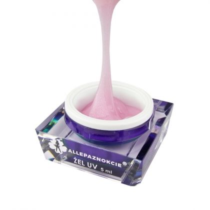 JELLY PINK SHINE - ИЗГРАЖДАЩ ГЕЛ РОЗОВ С БЛЕСТЯЩИ ЧАСТИЦИ - 5мл