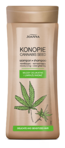 JOANNA CANNABIS SEED ШАМПОАН ЗА СУХА И СЛАБА КОСА С ЕКСТРАКТ ОТ КОНОПЕНО СЕМЕ И АЛОЕ 400мл