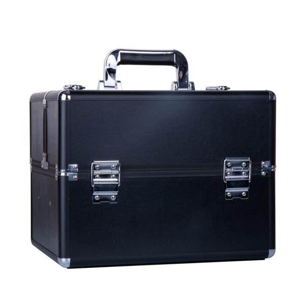 КОЗМЕТИЧЕН КУФАР XL - ЧЕРЕН МАТ №5704 - 33x25x25см