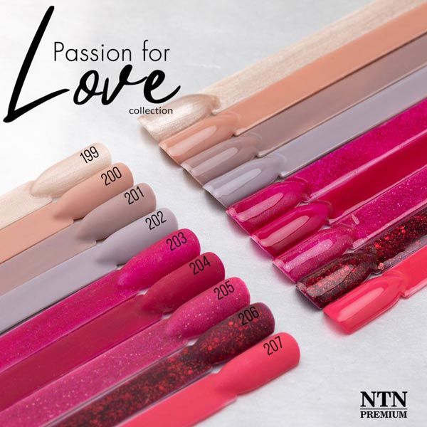 NTN PREMIUM LED PASSION FOR LOVE - ГЕЛ ЛАК №206 - 5гр