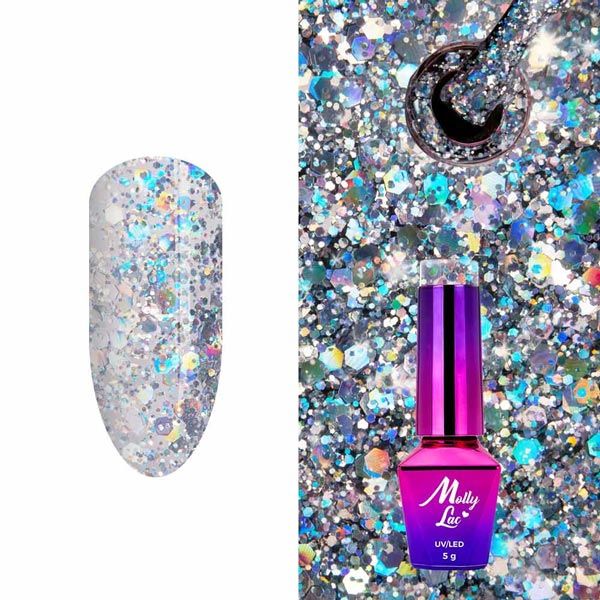 MOLLY LAC CRUSHED DIAMONDS - ГЕЛ ЛАК №538 - DREAMING IN VEGAS - 5мл