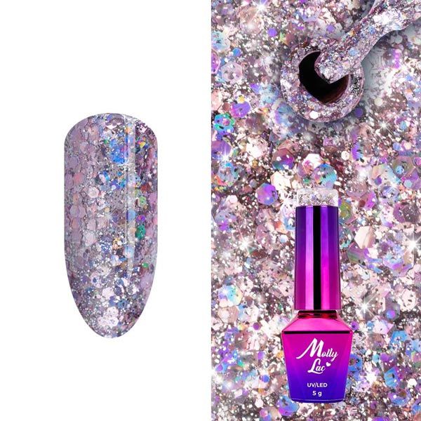 MOLLY LAC BORN TO GLOW - ГЕЛ ЛАК №576 - LUMINATIC - 5мл