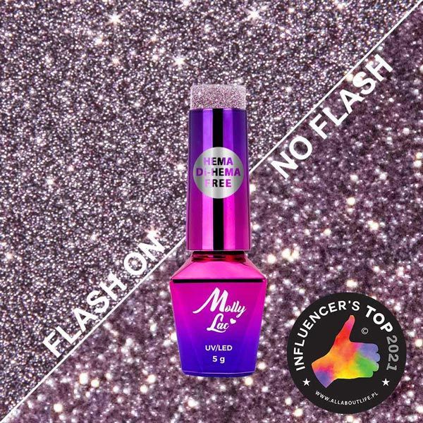 MOLLY LAC FLASHING LIGHTS - ГЕЛ ЛАК №563 - FABULOUS - 5мл