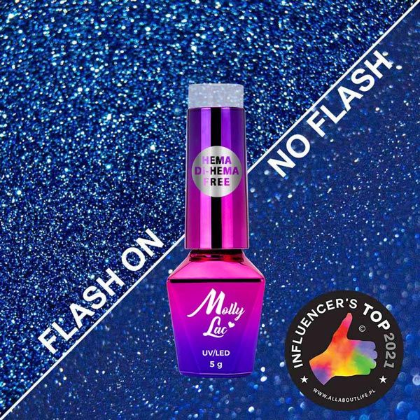 MOLLY LAC FLASHING LIGHTS - ГЕЛ ЛАК №602- MADE IN HEAVEN - 5мл