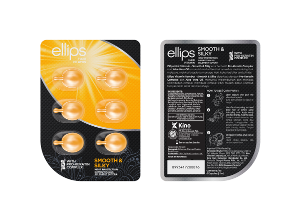 ELLIPS SMOOTH & SILKY -  ВИТАМИНИ ЗА  ПО - ГЛАДКА  И  КОПРИНЕНА   КОСА  БЛИСТЕР 6бр