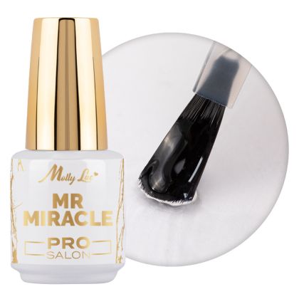 MOLLY LAC MR MIRACLE TOP PRO SALON - ТОП ЗА ГЕЛ ЛАК БЕЗ ЛЕПКАВ СЛОЙ - 15мл