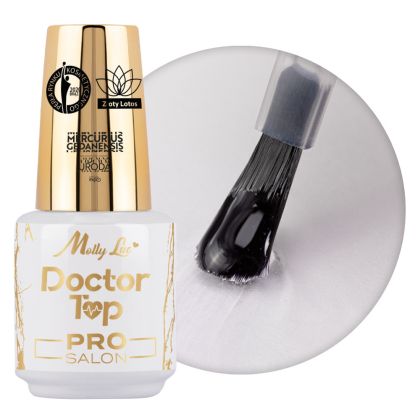MOLLY LAC DOCTOR TOP PRO SALON - ТОП ЗА ГЕЛ ЛАК БЕЗ ЛЕПКАВ СЛОЙ - 15мл