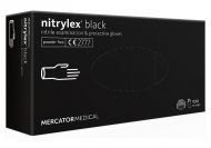 Ръкавици MERCATOR НИТРИЛ ЧЕРНИ - РАЗМЕР XS - 100бр