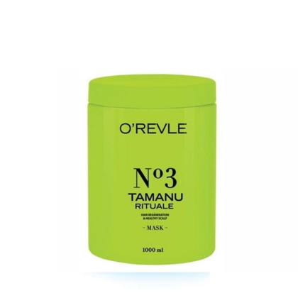 O`REVLE TAMANU RITUALE №3 - УКРЕПВАЩА МАСКА ЗА СУХА КОСА С ЛИМОНЕНА ТРЕВА, ЗЕХТИН И МАСЛО ОТ ТАМАНУ 1000мл