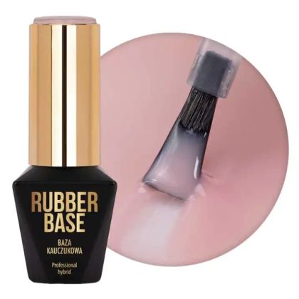 MOLLY LAC RUBBER BASE - КАУЧУКОВА БАЗА ЗА ГЕЛ ЛАК CREME DE NUDE 10мл