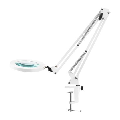 НАСТОЛНА ЛУПА GLOW 308 LED, БЯЛА USB