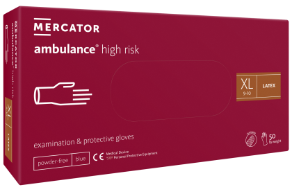 РЪКАВИЦИ MERCATOR AMBULANCE HIGH RISK - XL - 50бр