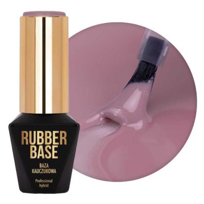MOLLY LAC RUBBER BASE DANGE ROSE - БАЗА ЗА ГЕЛ ЛАК - 10мл
