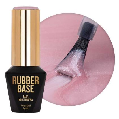 MOLLY LAC RUBBER BASE PIXY PINK - БАЗА ЗА ГЕЛ ЛАК - 10мл