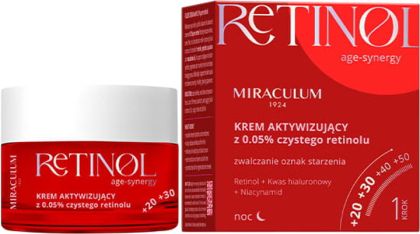MIRACULUM RETINOL - НОЩЕН АКТИВИРАЩ КРЕМ С 0,05% ЧИСТ РЕТИНОЛ 50мл