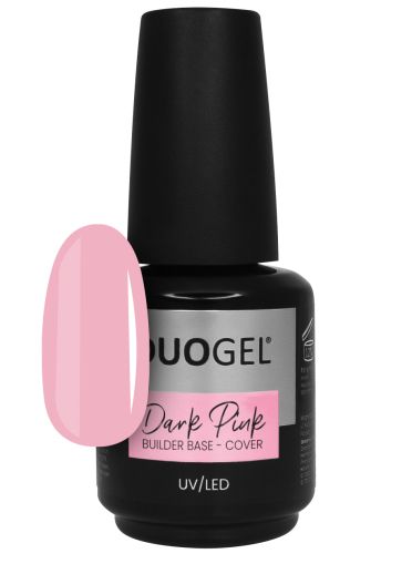 DUOGEL LED/UV БАЗА ЗА ГЕЛ ЛАК COVER Dark Pink - 15мл