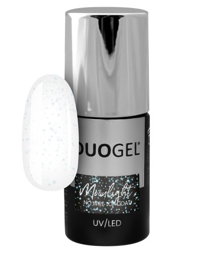 DUOGEL LED/UV ТОП ЛАК БЕЗ ЛЕПКАВ СЛОЙ - GLITTER MOONLIGHT - 6мл