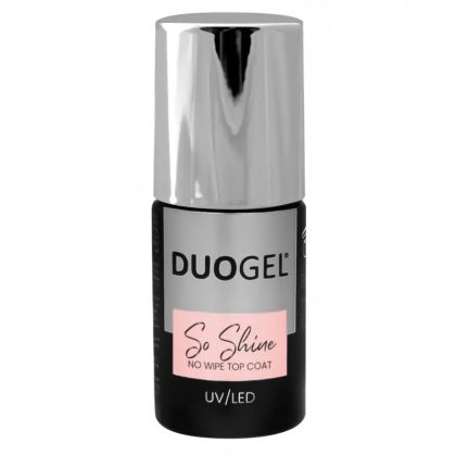 DUOGEL LED/UV ТОП ЛАК БЕЗ ЛЕПКАВ СЛОЙ - SO SHINE - 6мл