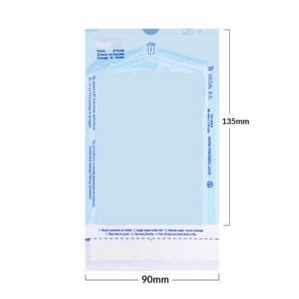 КРАФТ ПЛИКОВЕ ЗА СТЕРИЛИЗАЦИЯ ЗА АВТОКЛАВ - 90мм х 135мм - 200бр