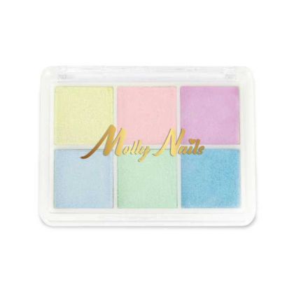 ДЕКОРАТИВНА ПУДРА ЗА НОКТИ С ОГЛЕДАЛЕН ЕФЕКТ №8 - 6 ЦВЯТА - 3г