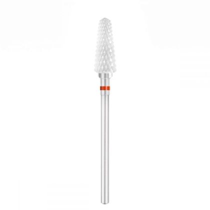 КЕРАМИЧНЕН НАКРАЙНИК - ЗАОБЛЕН КОНУС - 5.5мм - ЧЕРВЕН