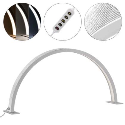 НАСТОЛНА LED ЛАМПА HQ-75X - БЯЛА С КАМЪЧЕТА - 35W