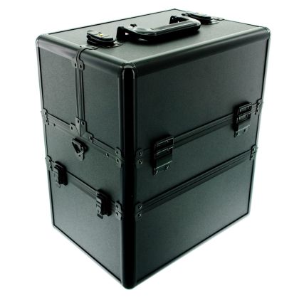 КОЗМЕТИЧЕН КУФАР XXL - BLACK MATT - 24x34x42 см