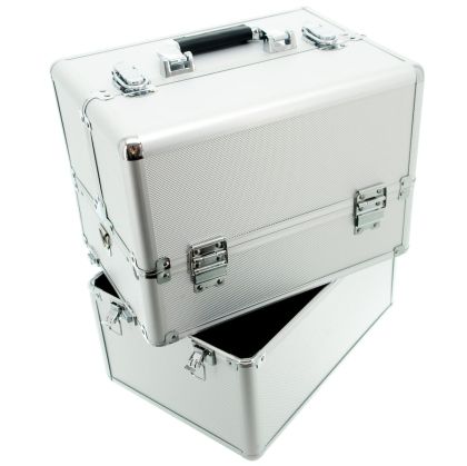 КОЗМЕТИЧЕН КУФАР XXL - SILVER DIAMOND - 34x41x25 см