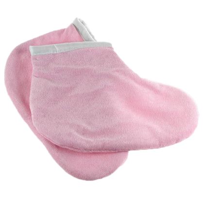 ХАВЛИЕНИ ЧОРАПКИ ЗА ПАРАФИНОВА ТЕРАПИЯ, 2бр - РОЗОВИ