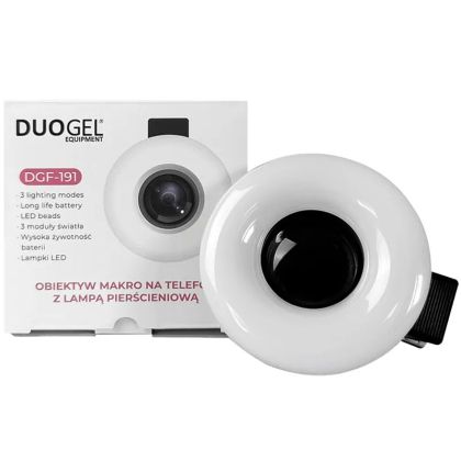 DUO GEL LED-RING ЛУПА-ОБЕКТИВ ЗА ТЕЛЕФОН  x15