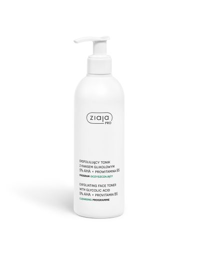 ЕКСФОЛИРАЩ ТОНИК С ГЛИКОЛОВА КИСЕЛИНА, АНА 5% + ПРОВИТАМИН В5 - ZIAJA PRO - 270мл