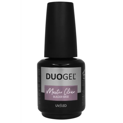 DUOGEL LED/UV БАЗА ЗА ГЕЛ ЛАК - MASTER CLEAR - 15мл