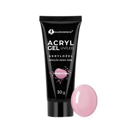 АКРИГЕЛ ALLE -  FRENCH PINK -  РОЗОВ ФРЕНСКИ - 30мл
