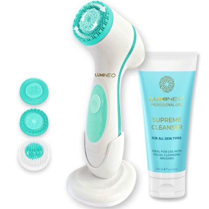 ЧЕТКА ЗА ЛИЦЕ 3 В 1 - LUMINEO HOME SPA + ГЕЛ ЗА ВСИЧКИ ТИПОВЕ КОЖА 100 мл