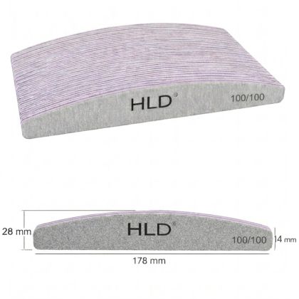 ПИЛА ЗА НОКТИ - 100/100  ПОЛУМЕСЕЦ - HLD